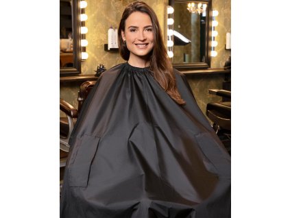 Zákaznický plášť pre kadernické salony (Farba Čierna)