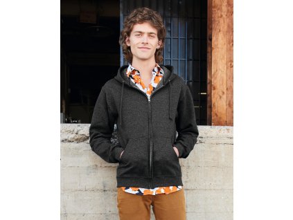 NuBlend mikina s kapucňou a zipsom (Farba Čierna, Veľkosť S)