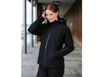 Dámska bunda Nostromo Thermal Shell (Veľkosť XS, Farba Čierna/Tmavo sivá)