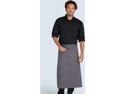 ROME - stredne dlhá zástera s vreckom (Farba Biela)