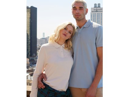 Dámska polokošeľa s dlhými rukávmi My Polo 180 LS (Farba Biela, Veľkosť XS)