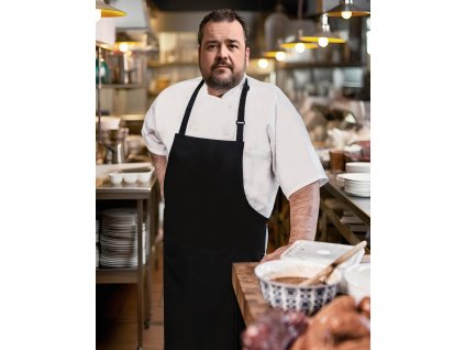 Oversize zástěra s přezkou a kapsičkou (Farba Biela)