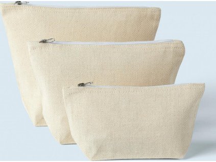 Plátené púzdro na príslušenstvo (Farba Natural, Veľkosť S (22x12x8))