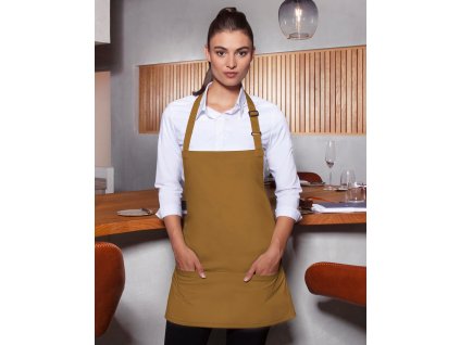 Krátka základná zástera s prackou a vreckom (Farba Biela)