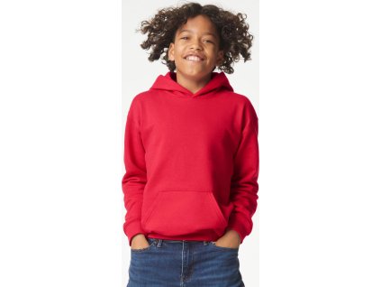 Detská mikina s kapucí Softstyle Midweight Fleece (Farba Biela, Veľkosť XS)