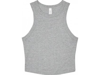 Dámske tielko Micro Rib Racer Tank (Veľkosť XS, Farba Solid White Blend)