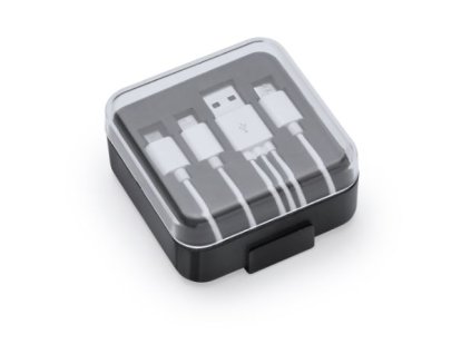 Sada s nabíjacími káblami CANES (Veľkosť Uni, Farba Biela)