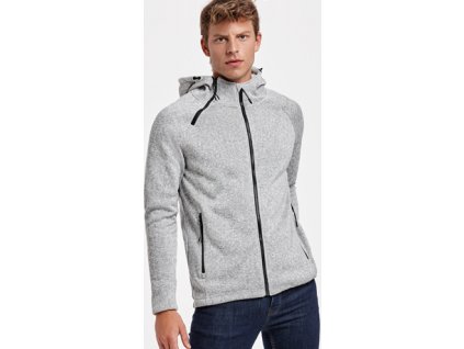 Pánska bunda z úpletu EVEREST, viac farieb (Veľkosť S, Farba HEATHER WHITE)