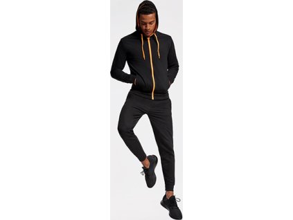 Pánska mikina FUJI, viac farieb (Veľkosť S, Farba Sivá melírová/Žltá neónová)