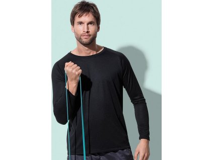Pánske tričko Active 140 s dlhými rukávmi (Farba Biela, Veľkosť S)