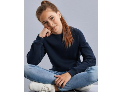 Detská mikina Kids' Authentic Raglan Sweat (Farba Čierna, Veľkosť 104 cm)
