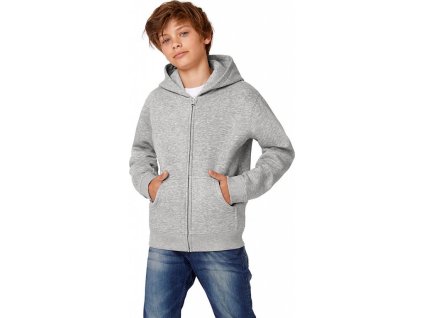 Detská mikina s kapucňou Hooded Full Zip/kids (Farba Čierna, Veľkosť 3/4 roky)