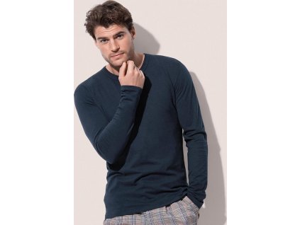 Pánske tričko Morgan s dlhými rukávmi (Farba Biela, Veľkosť S)