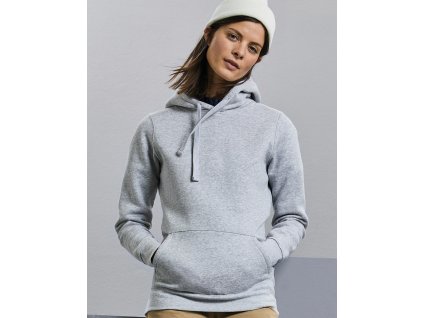 Dámska mikina s kapucňou Authentic (Farba Biela, Veľkosť XS)