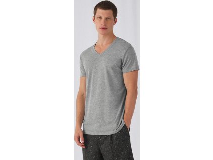 Triblend tričko s V-výstrihom V Triblend/men (Farba Biela, Veľkosť S)
