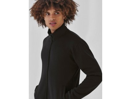 Unisex mikina so zapínaním na zips ID.206 50/50 (Farba Čierna, Veľkosť XS)