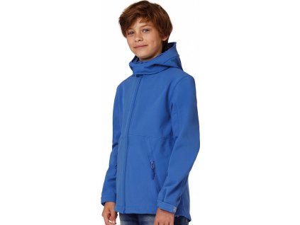 Detský s kapucňou Hooded Softshell/kids (Farba Čierna, Veľkosť 5/6 rokov)