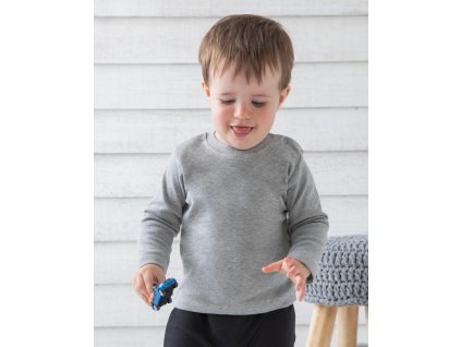 Tričko s dlhými rukávmi pre bábätká (Farba Biela, Veľkosť 3/6 mesiacov)