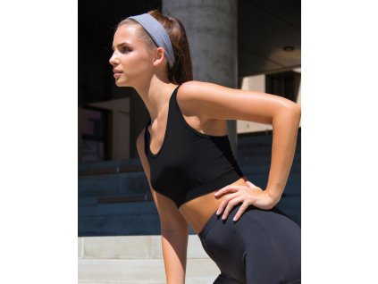 Dámsky krátky top Impact Softex® (Farba Čierna, Veľkosť 2XS)