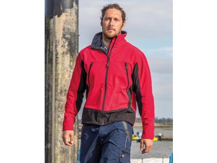 <P/>Pánska bunda Activity Soft Shell <P/> (Veľkosť S, Farba Tmavo modrá/Čierna)