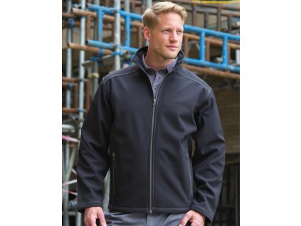 Pánska bunda Treble Stitch Softshell (Farba Čierna, Veľkosť S)
