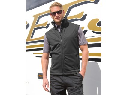 Vesta Softshell (Farba Čierna, Veľkosť S)