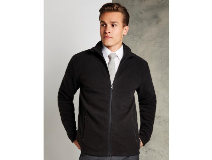 Fleeceová mikina na zips Regular Fit Corporate (Farba Čierna, Veľkosť XS)