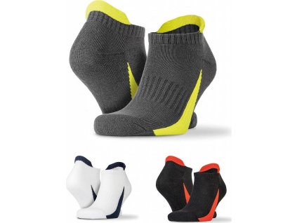 3-balenie športových ponožiek do tenisiek (Veľkosť S/M, Farba Biela/Tmavo modrá)