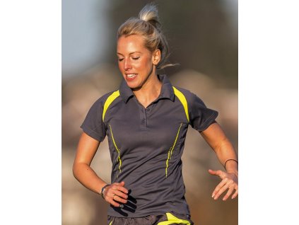 Dámska polokošeľa Spiro Team (Veľkosť XS, Farba Biela/Tmavo modrá)