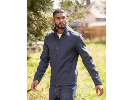 Softshellová bunda Honestly Made Recycled (Farba Čierna, Veľkosť S)