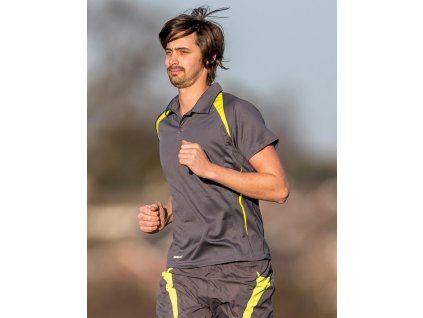 Pánska polokošeľa Spiro Team (Veľkosť S, Farba Biela/Tmavo modrá)