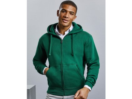 Mikina Authentic na zips s kapucňou (Farba Biela, Veľkosť XS)