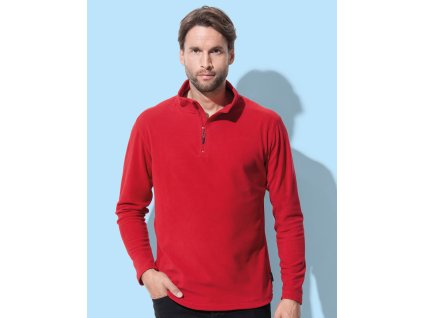 Fleece Half-Zip (Veľkosť S, Farba Čierna)