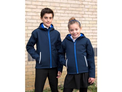 Detský Softshell s kapucňou TX Performance (Farba Čierna/Sivá, Veľkosť 3/4 roky)