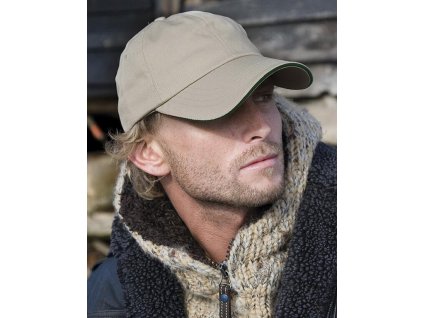 Šiltovka Heavy Cotton Drill (Farba Čierna/Červená)