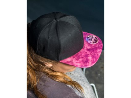 Šiltovka Bronx Glitter Flat Peak Snapbac (Farba Black/Green)