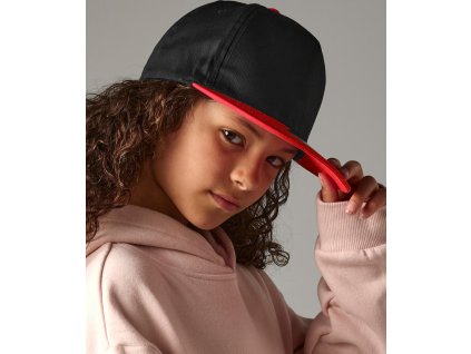 Detská šiltovka Snapback (Farba Biela/Čierna)