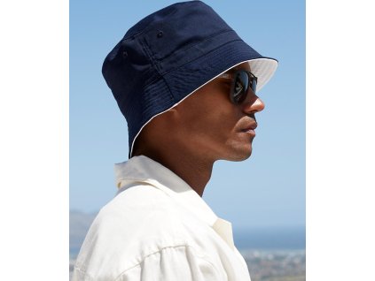 Obojstranný klobúk Bucket (Veľkosť S/M, Farba Čierna/Svetlo sivá)