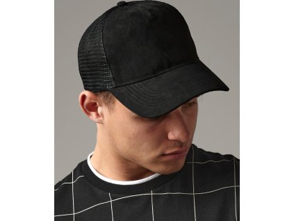 Šiltovka Suede Snapback Trucker (Farba Čierna)