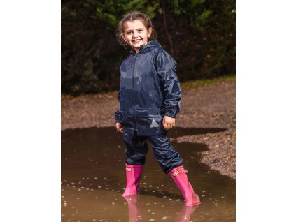 Detské oblečenie do zlého počasia (Farba Tmavo modrá, Veľkosť 104 cm)