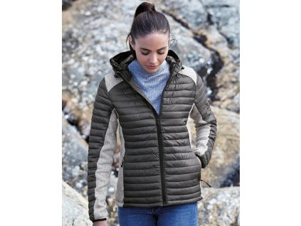 Dámska bunda s kapucňou Outdoor Crossover (Veľkosť S, Farba Black/Black Melange)