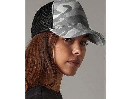 Maskáčová šiltovka Trucker (Farba Svetlo sivá maskáčová)