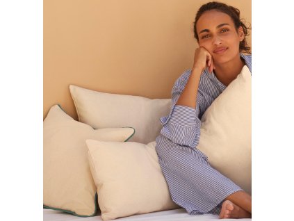 Bavlnený plátený poťah na vankúš Fairtrade (Farba Natural, Veľkosť 30x50cm (S))