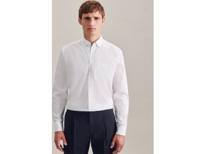 Košeľa s dlhými rukávmi s moderným strihom (Farba Biela, Veľkosť 38)
