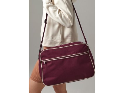 Retro taška na rameno (Farba Biela/Čierna)