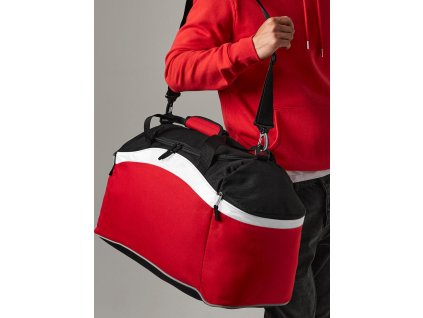 Taška Teamwear Holdall (Farba Black/Classic Red/White)