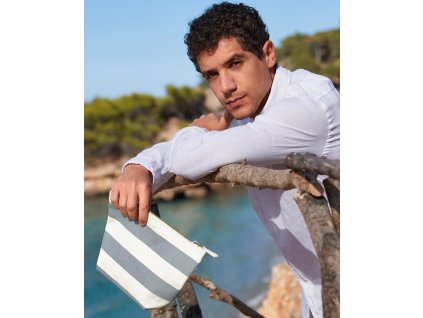 Taštička na doplnky Nautical Accessory Bag (Farba Natural/Tmavo modrá)