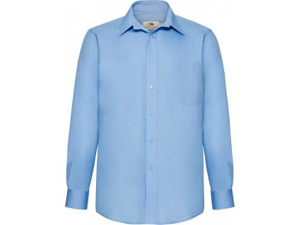 Košeľa Poplin s dlhými rukávmi (Farba Biela, Veľkosť S (37"-38"))