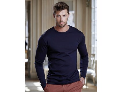 Pánske Tričko Interlock s Dlhými Rukávmi (Farba Biela, Veľkosť S)