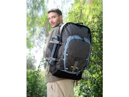 Klasický cestovný ruksak Monte Rosa (Farba Dark Grey/Black/Petrol)